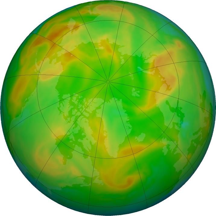 Arctic ozone map for 30 May 2017